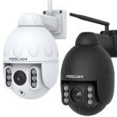 Foscam SD4 - 2K Outdoor Dual-Band WiFi PTZ 4x Optical Zoom Security Camera with 2-Way Audio & AI Human Detection