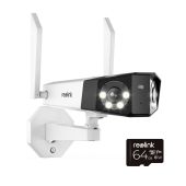 Reolink Duo 2 - 4K Dual-Band Wifi Outdoor Security IP Camera with 180° Dual-Lens Ultra-Wide Angle, Colour Night Vision & Smart Human/Vehicle/Pet Detection