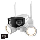 Reolink Duo - 4K 8MP Outdoor 180° Panoramic Dual-Band Wi-Fi Security Camera with Floodlights & Person/Vehicle Detection